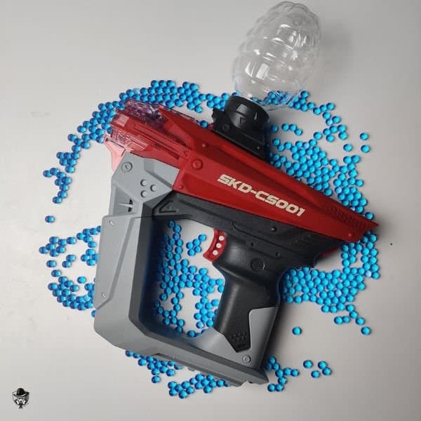 CS001 Gel blaster de couleur rouge et grise