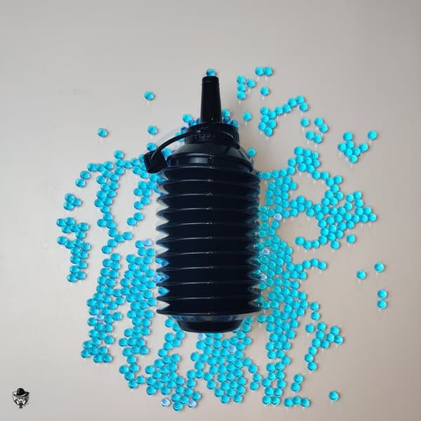 chargeur à orbeez de couleur noire, flexible de 600 ml