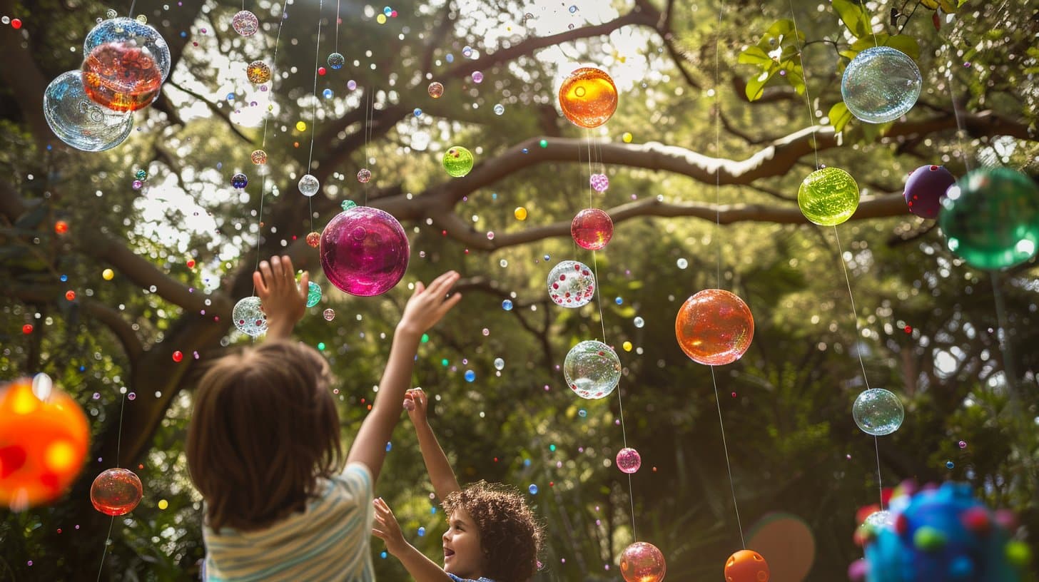 cible pour enfant faite en orbeez