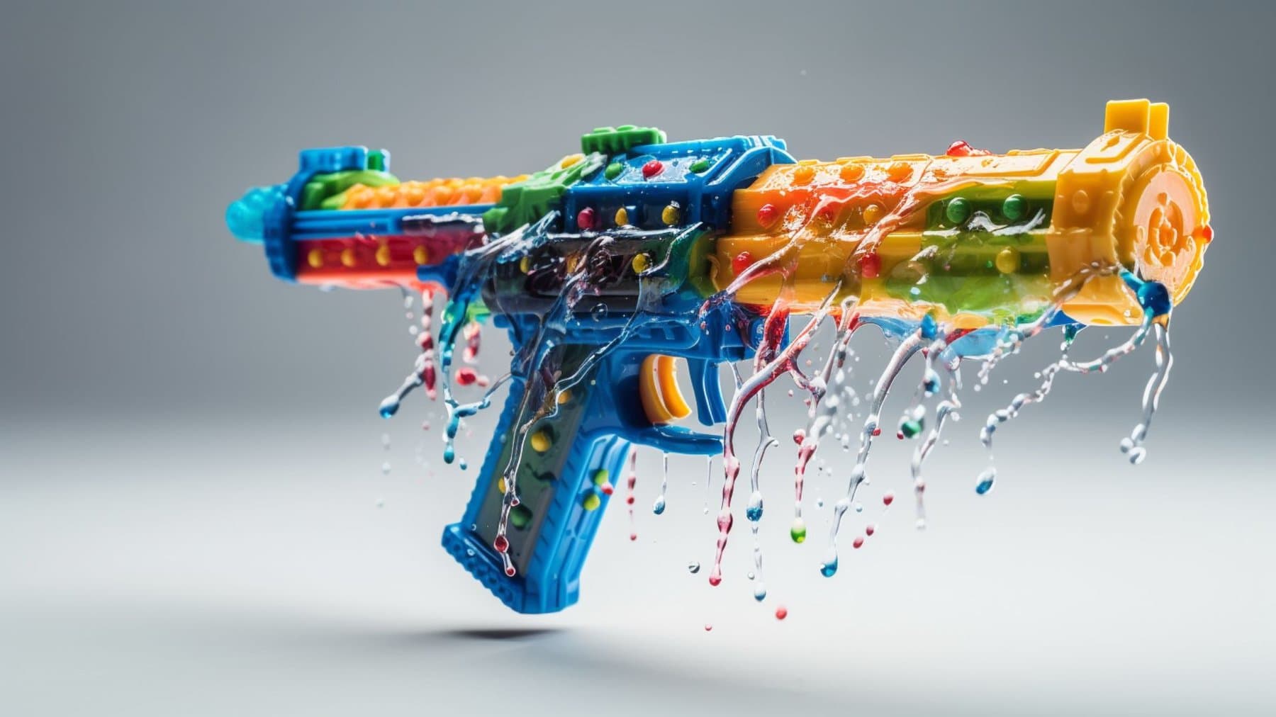 un exemple de pistolet à eau pour montrer comment un pistolet à eau fonctionne