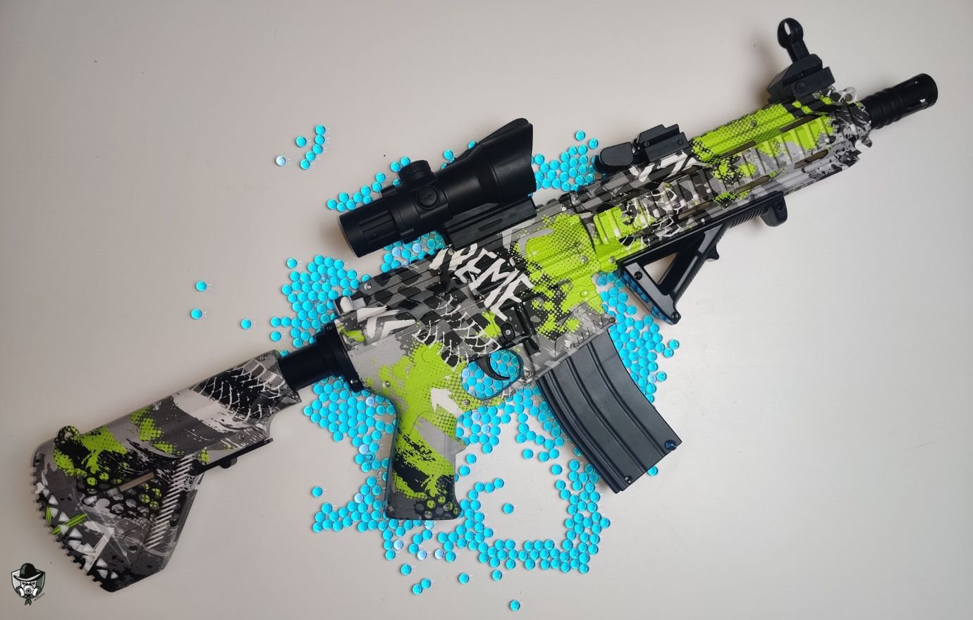pistolet à orbeez M416 vert