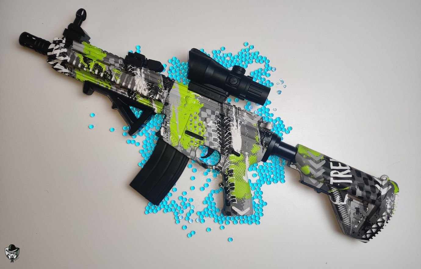 pistolet à orbeez M416 vert