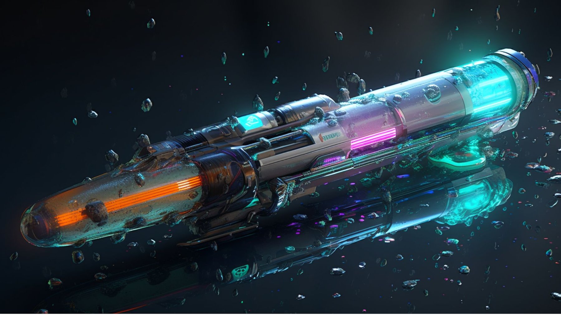pistolet à eau futuriste